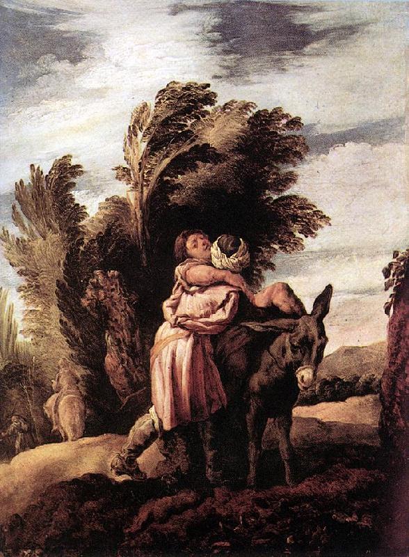 FETI, Domenico Parable of the Good Samaritan dfgj oil painting picture